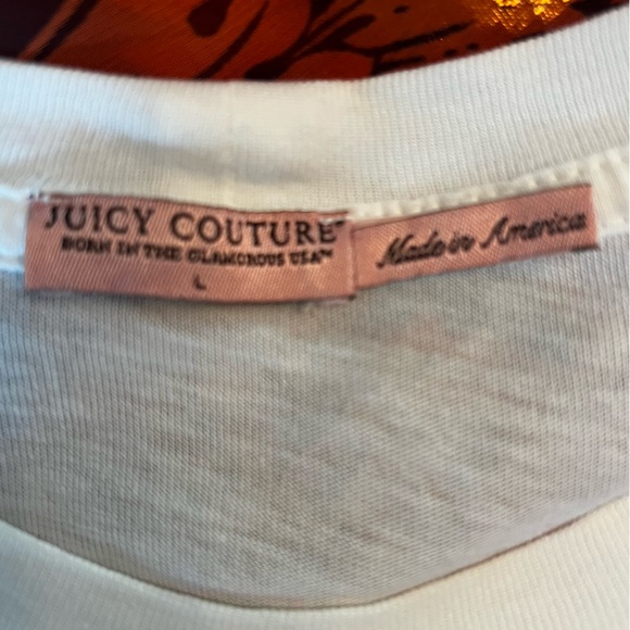 Juicy Couture Viva La Cure RARE Y2k Heavy Stretch Graphic Long Sleeve Tee Size L - Picture 5 of 5